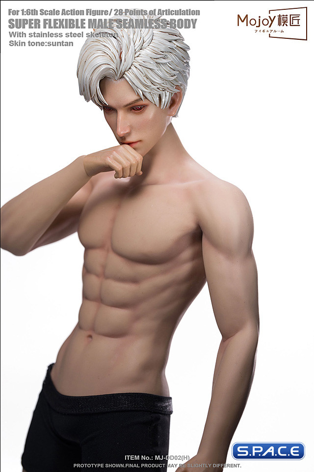 1/6 Scale Seamless Male suntan Body DD02H with head sculpt