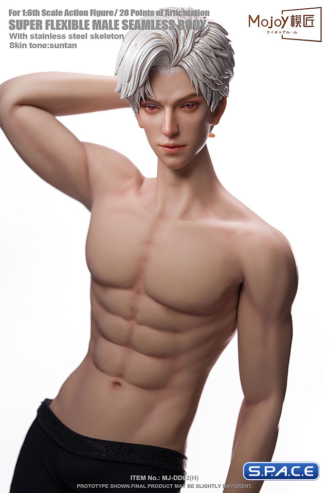 1/6 Scale Seamless Male suntan Body DD02H with head sculpt