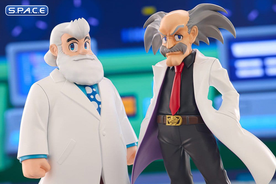 Dr. Wily & Dr. Light Oshi Works PVC Statue Set (Mega Man 11)
