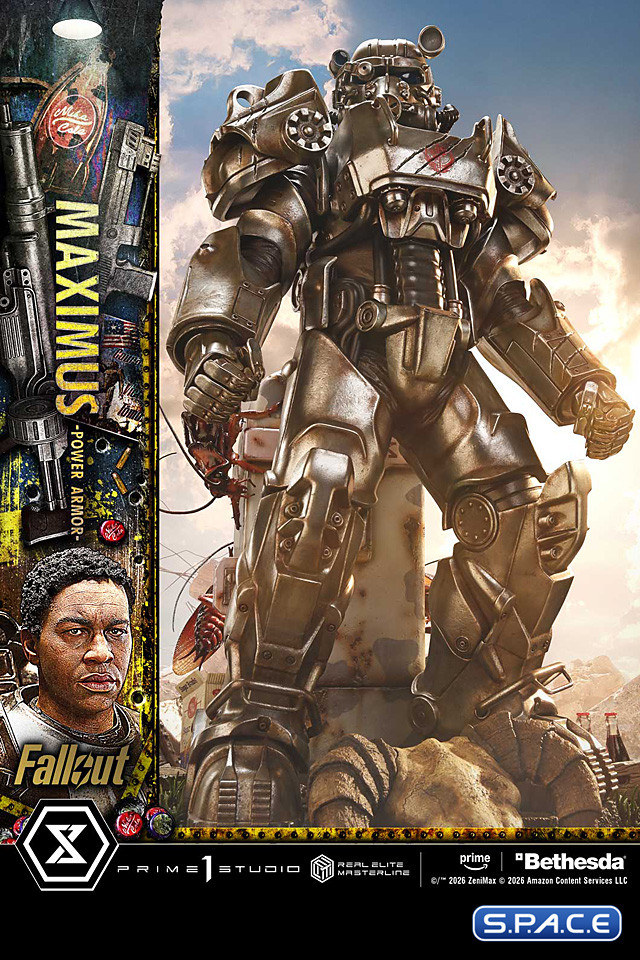 1/4 Scale Maximus Power Armor Real Elite Masterline Statue (Fallout)
