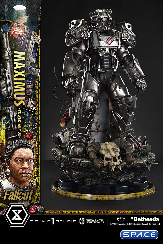 1/4 Scale Maximus Power Armor Real Elite Masterline Statue (Fallout)
