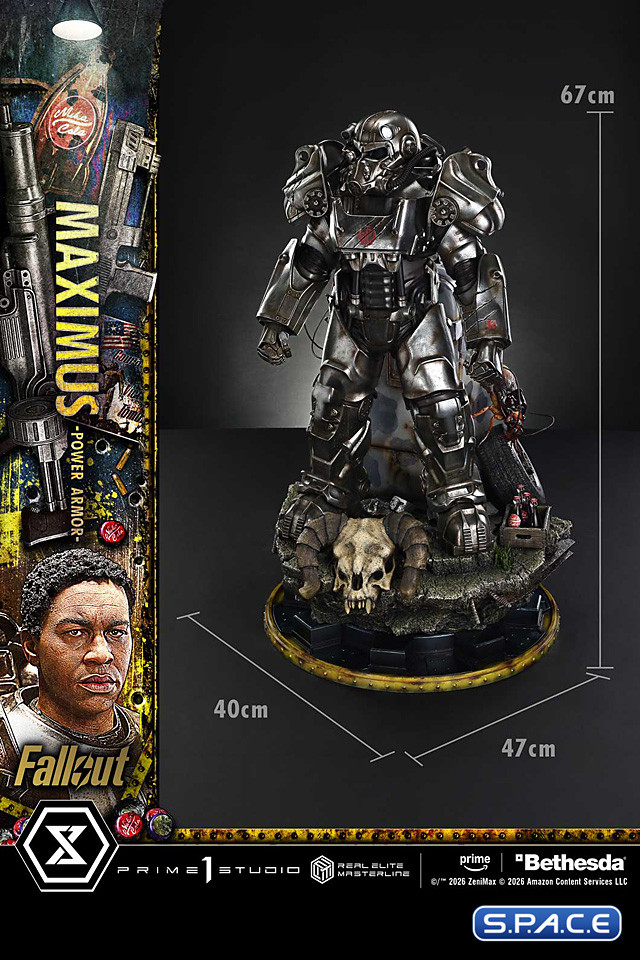 1/4 Scale Maximus Power Armor Real Elite Masterline Statue (Fallout)