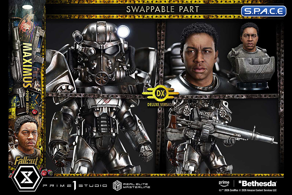 1/4 Scale Maximus Power Armor Deluxe Real Elite Masterline Statue - Bonus Version (Fallout)