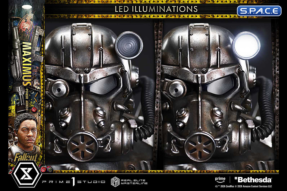 1/4 Scale Maximus Power Armor Deluxe Real Elite Masterline Statue - Bonus Version (Fallout)
