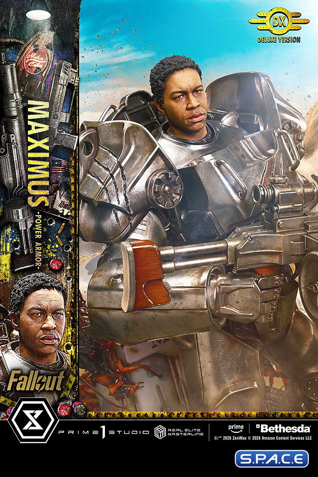 1/4 Scale Maximus Power Armor Deluxe Real Elite Masterline Statue - Bonus Version (Fallout)