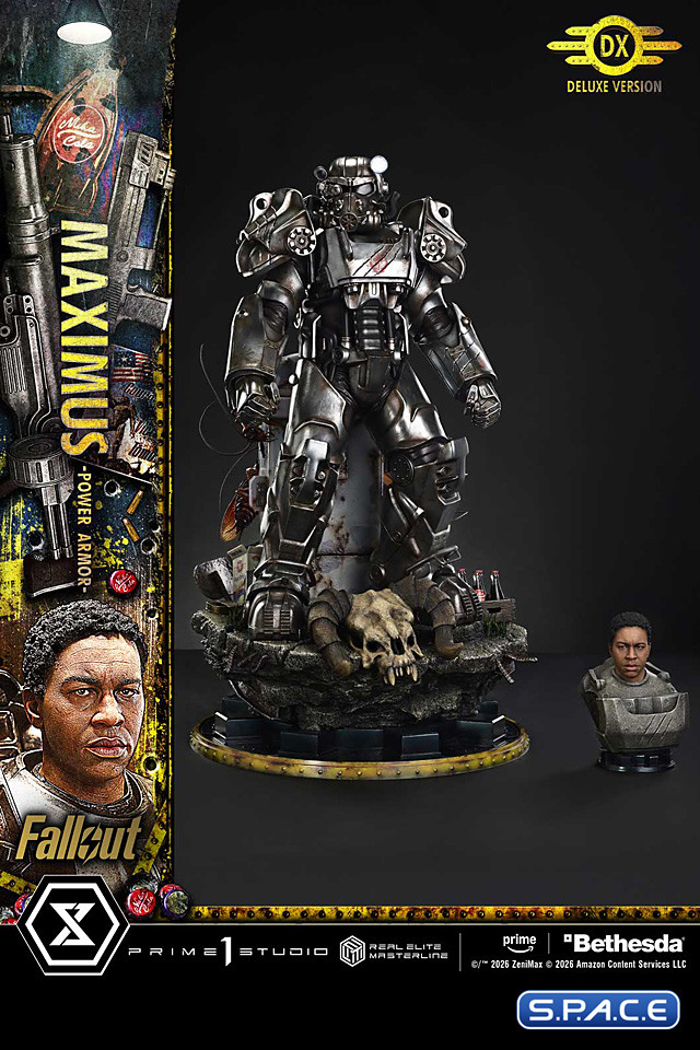 1/4 Scale Maximus Power Armor Deluxe Real Elite Masterline Statue - Bonus Version (Fallout)