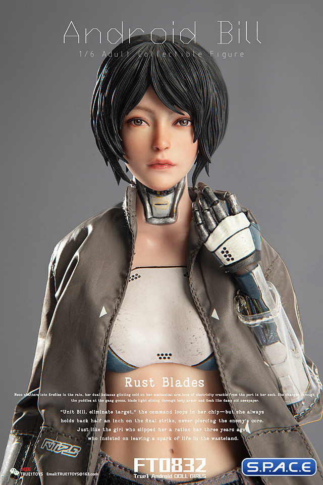1/6 Scale Android Bill - black hair Version