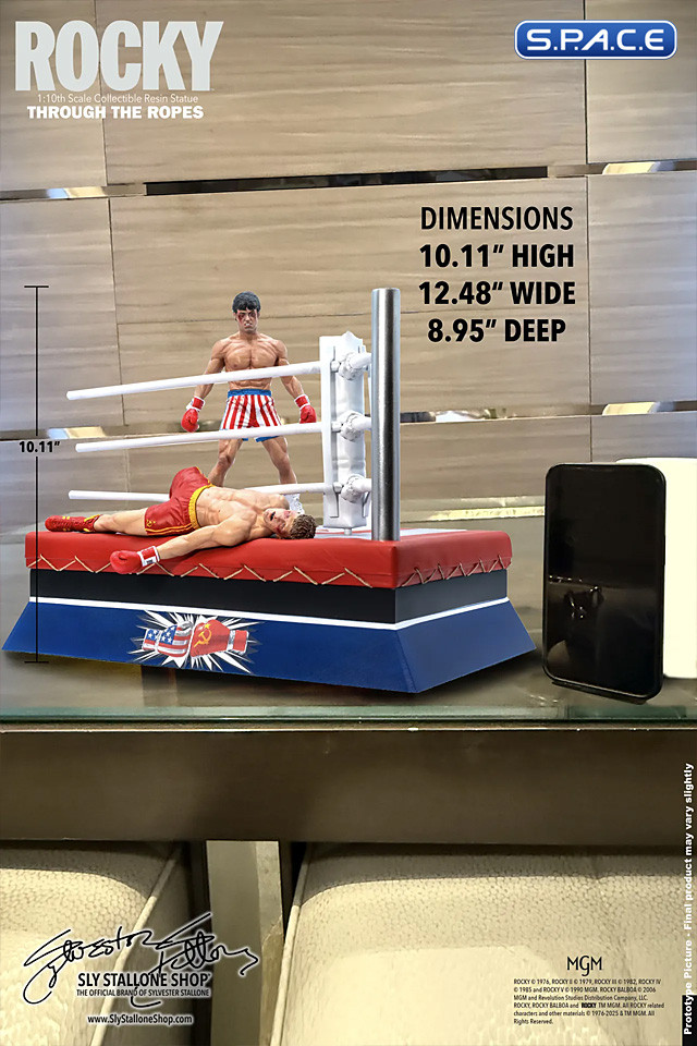 1/10 Scale Rocky Over Drago Through the Ropes Statue (Rocky 4)