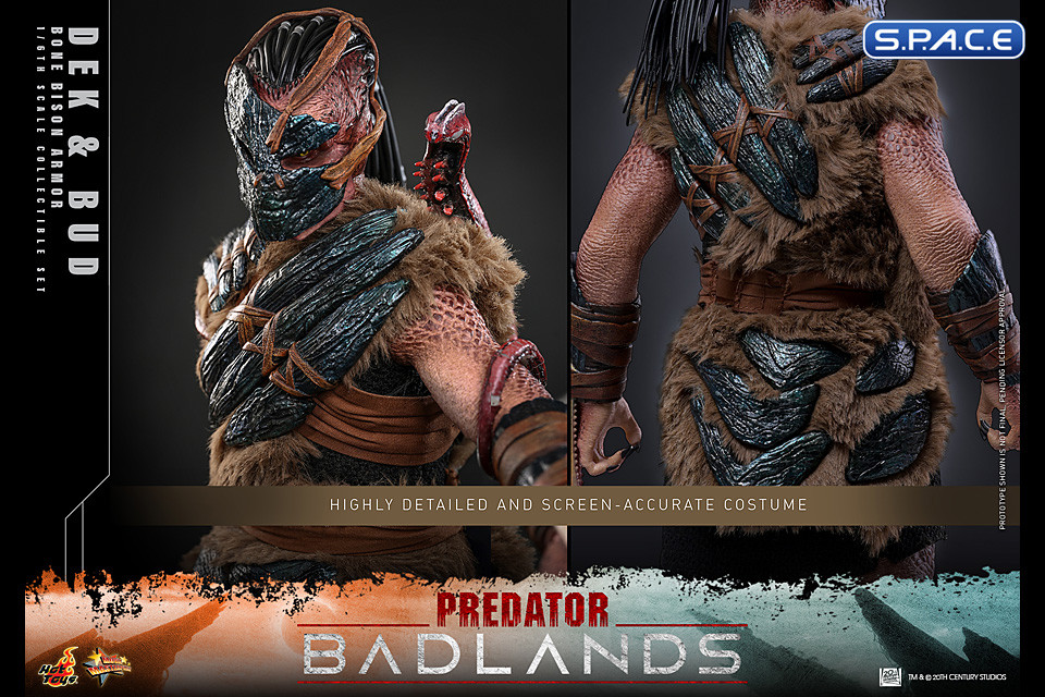 1/6 Scale Dek �Bone Bison Armor� and Bud Movie Masterpiece Set MMS873 (Predator: Badlands)