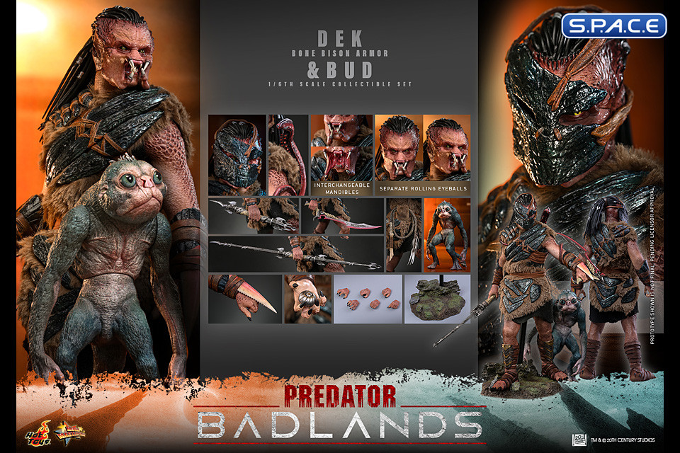 1/6 Scale Dek �Bone Bison Armor� and Bud Movie Masterpiece Set MMS873 (Predator: Badlands)
