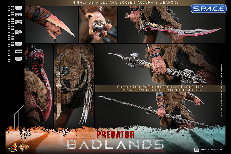 1/6 Scale Dek �Bone Bison Armor� and Bud Movie Masterpiece Set MMS873 (Predator: Badlands)