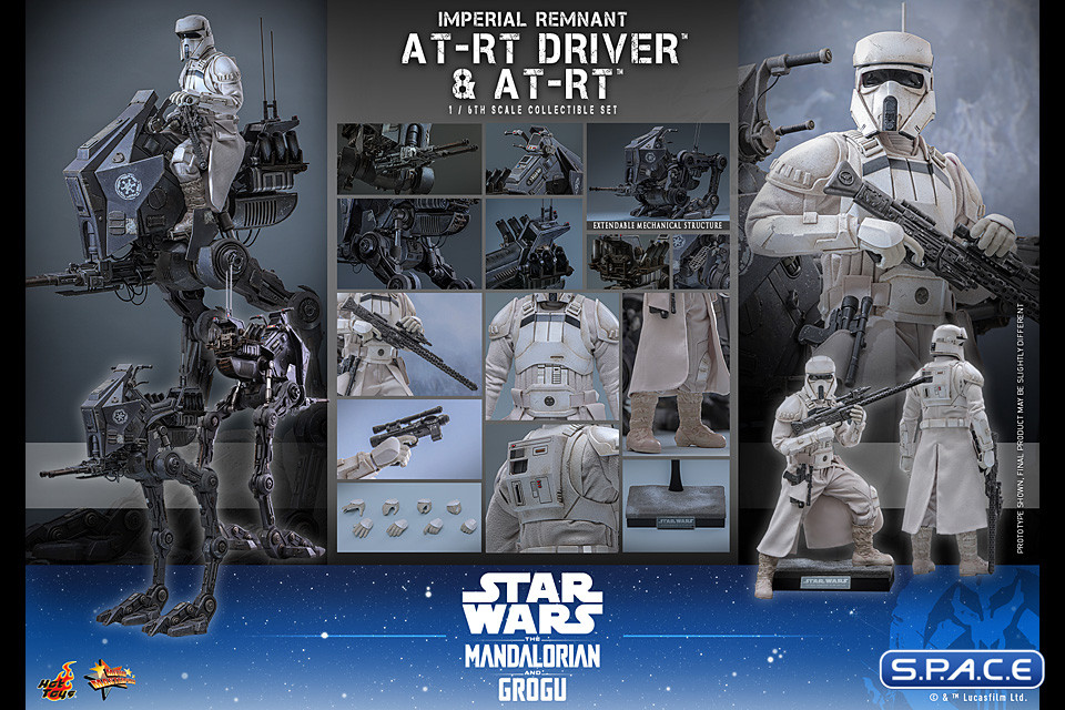 1/6 Scale Imperial Remnant AT-RT Driver & AT-RT Movie Masterpiece Set MMS875 (Star Wars: The Mandalorian and Grogu)