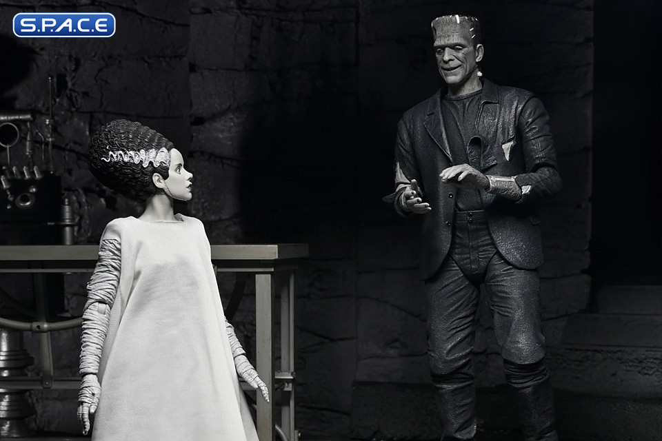 The Monster and his Mate 2-Pack - black & white Version (Bride of Frankenstein)