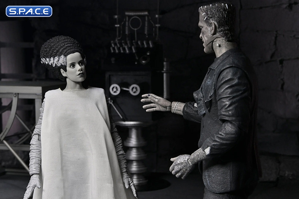 The Monster and his Mate 2-Pack - black & white Version (Bride of Frankenstein)