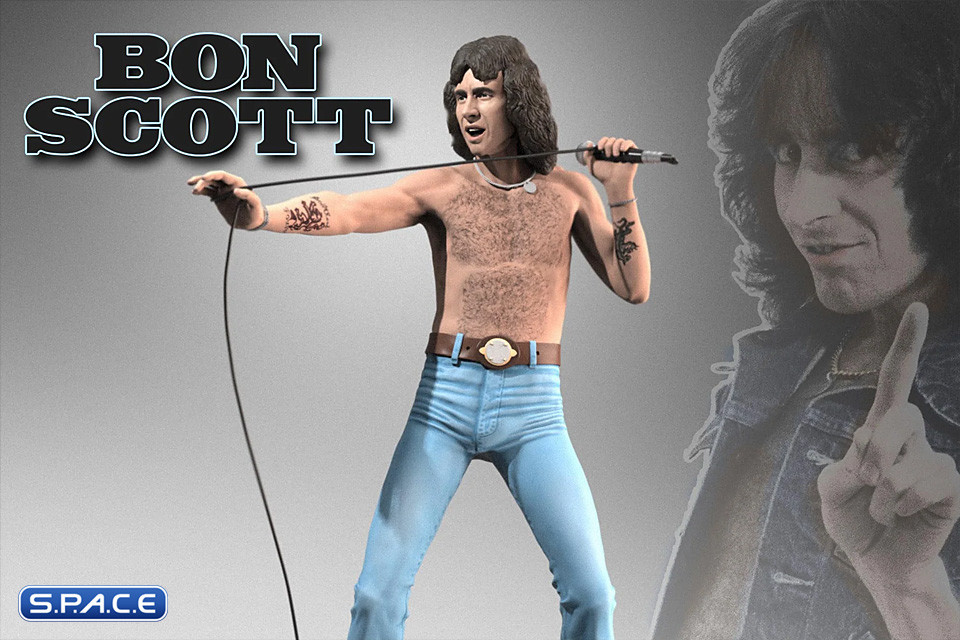 Bon Scott Rock Iconz Statue - Version 3 (AC/DC)