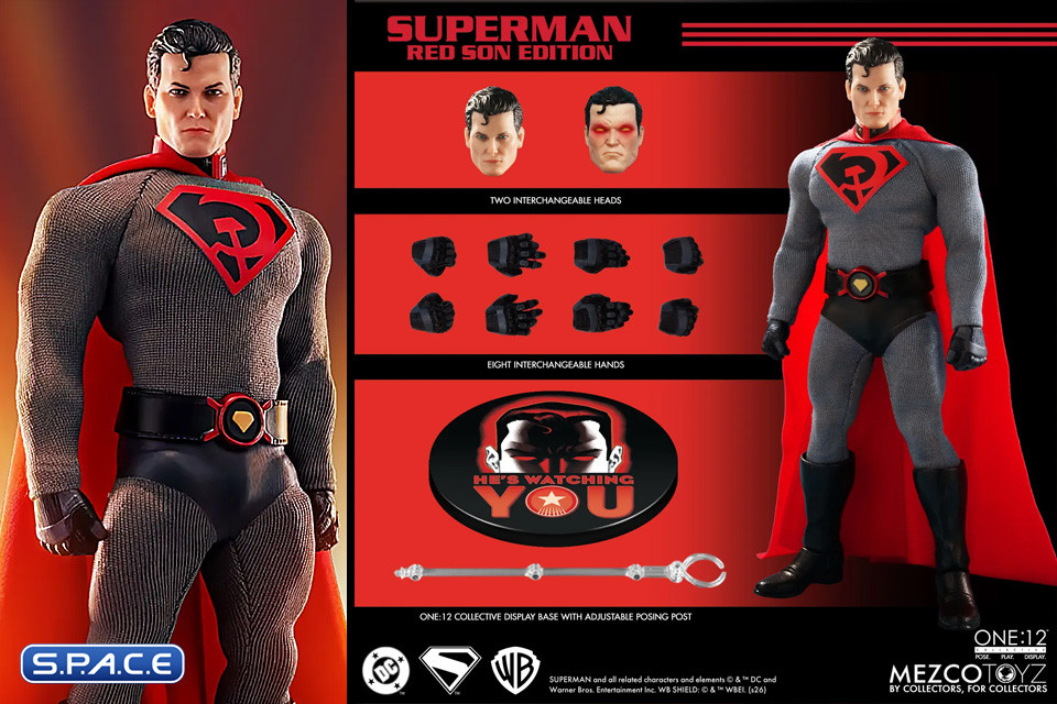 1/12 Scale Superman Red Son One:12 Collective (DC Comics)