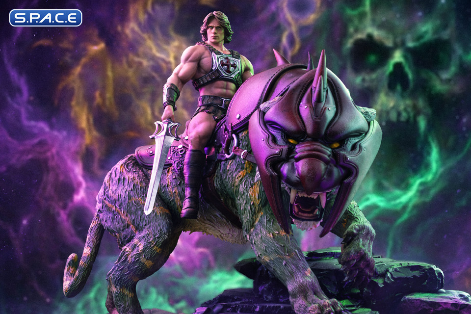 1/10 Scale He-Man and Battle Cat Art Scale Statue (Masters of the Universe)