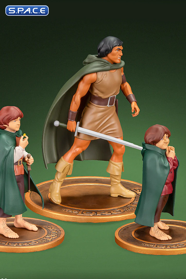 Frodo, Aragorn and Samwise PVC Statue Set (The Lord of the Rings)