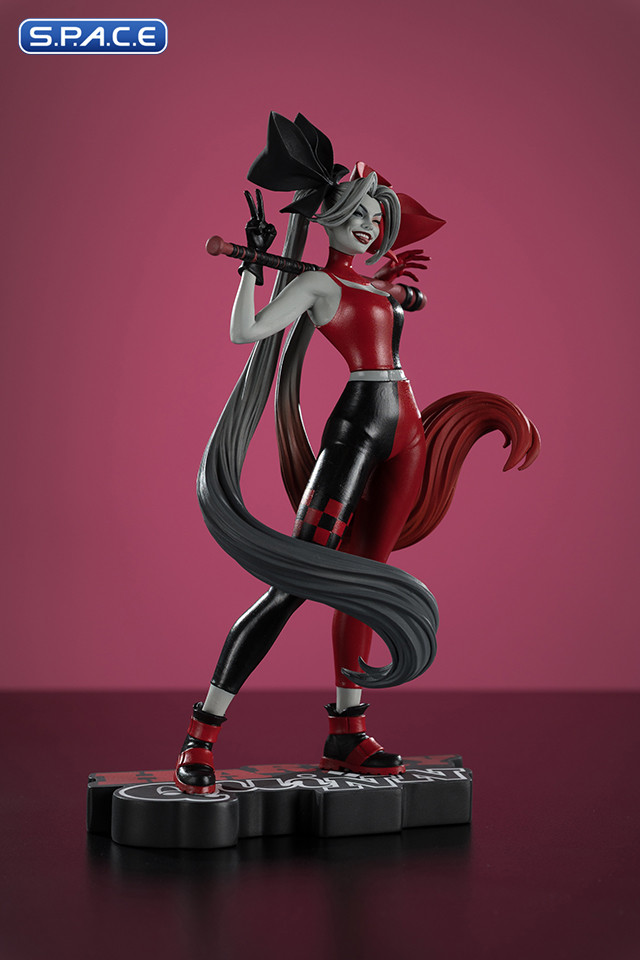Harley Quinn red, white & black Statue by Alex Garner (DC Comics)