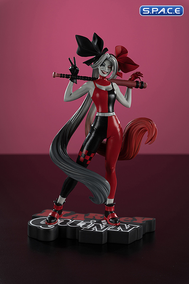 Harley Quinn red, white & black Statue by Alex Garner (DC Comics)