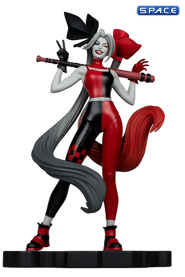 Harley Quinn red, white & black Statue by Alex Garner (DC Comics)