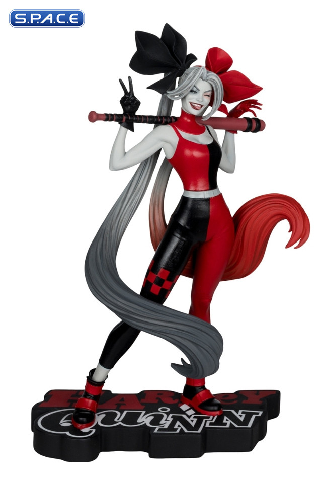 Harley Quinn red, white & black Statue by Alex Garner (DC Comics)