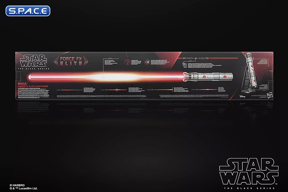 Darth Maul FX Elite Lightsaber from Star Wars: Maul – Shadow Lord (Star Wars - The Black Series)