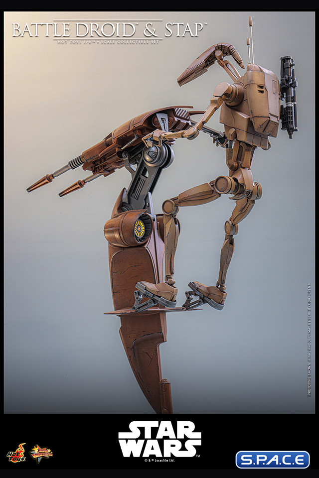 1/6 Scale Battle Droid and STAP Movie Masterpiece MMS887 (Star Wars)