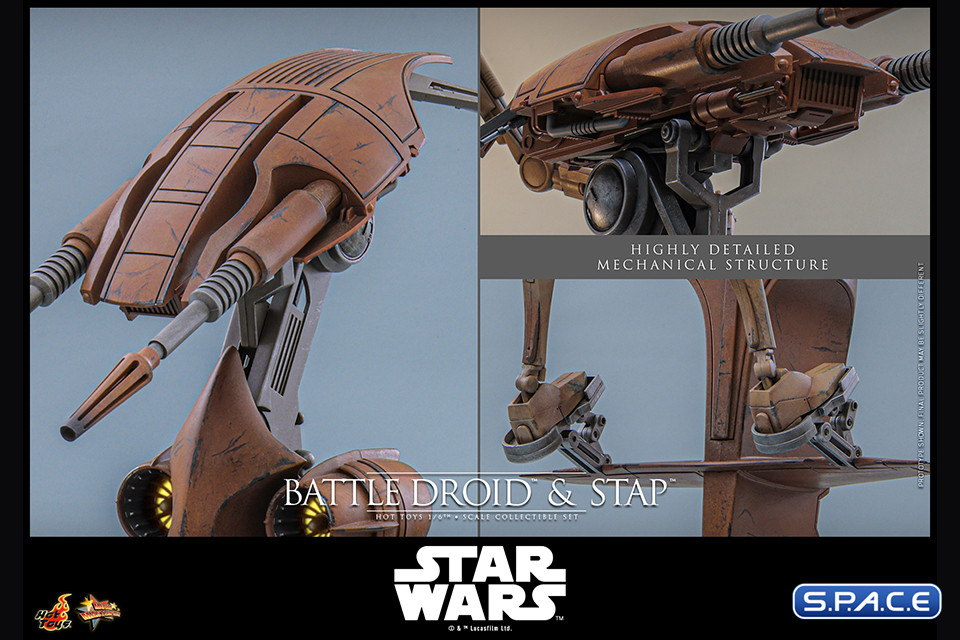 1/6 Scale Battle Droid and STAP Movie Masterpiece MMS887 (Star Wars)