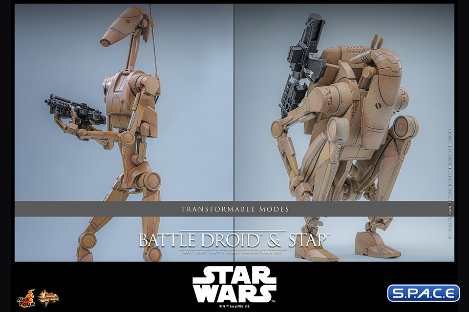1/6 Scale Battle Droid and STAP Movie Masterpiece MMS887 (Star Wars)