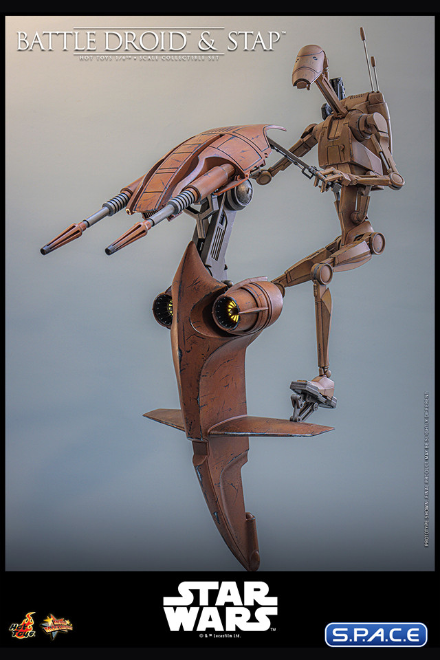 1/6 Scale Battle Droid and STAP Movie Masterpiece MMS887 (Star Wars)
