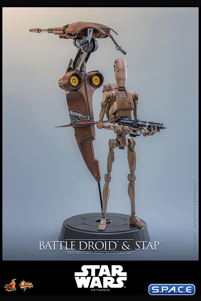 1/6 Scale Battle Droid and STAP Movie Masterpiece MMS887 (Star Wars)