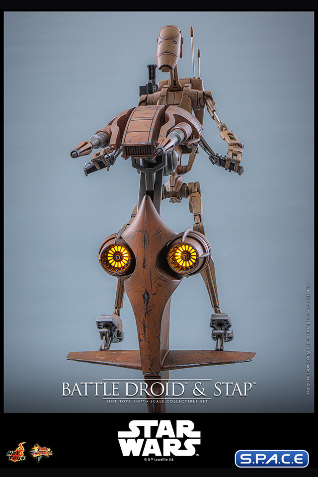 1/6 Scale Battle Droid and STAP Movie Masterpiece MMS887 (Star Wars)