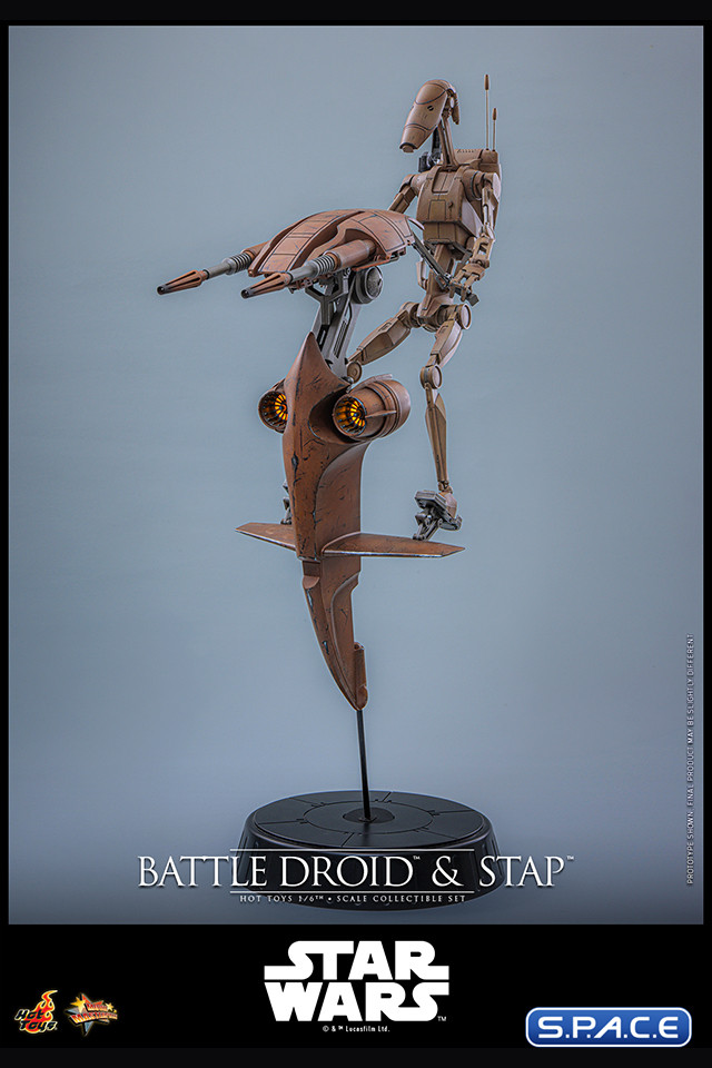 1/6 Scale Battle Droid and STAP Movie Masterpiece MMS887 (Star Wars)
