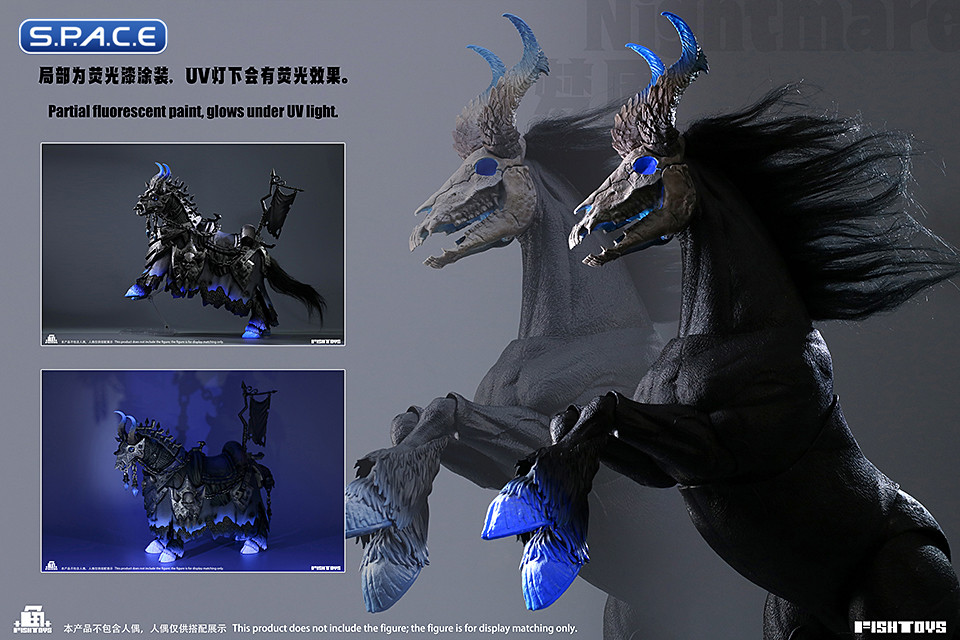 1/12 Scale Nightmare Horse with Armor Set