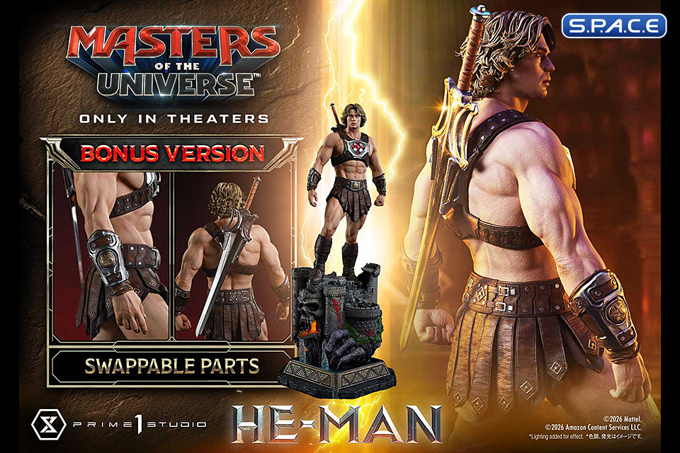 1/3 Scale He-Man Deluxe Real Elite Masterline Statue - Bonus Version (Masters of the Universe)