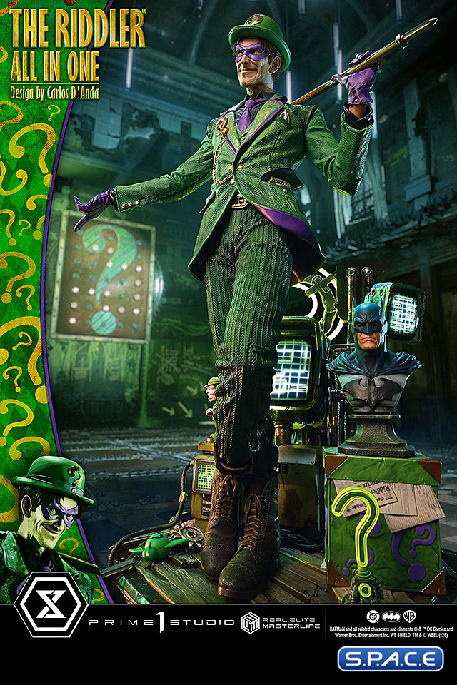 1/3 Scale The Riddler �All In One� Real Elite Masterline Statue (DC Comics)