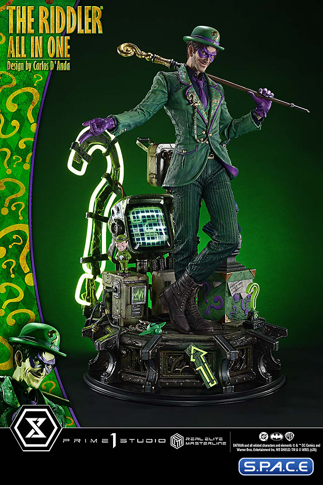 1/3 Scale The Riddler �All In One� Real Elite Masterline Statue (DC Comics)