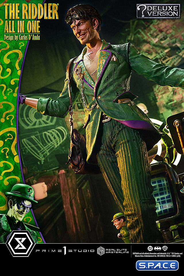 1/3 Scale The Riddler �All In One� Deluxe Real Elite Masterline Statue - Bonus Version (DC Comics)
