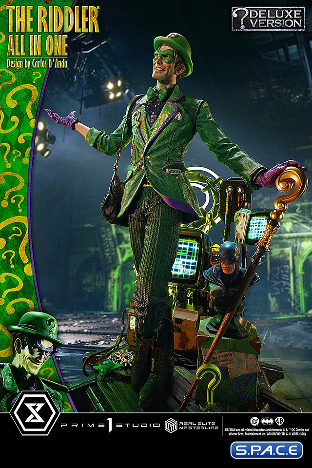 1/3 Scale The Riddler �All In One� Deluxe Real Elite Masterline Statue - Bonus Version (DC Comics)