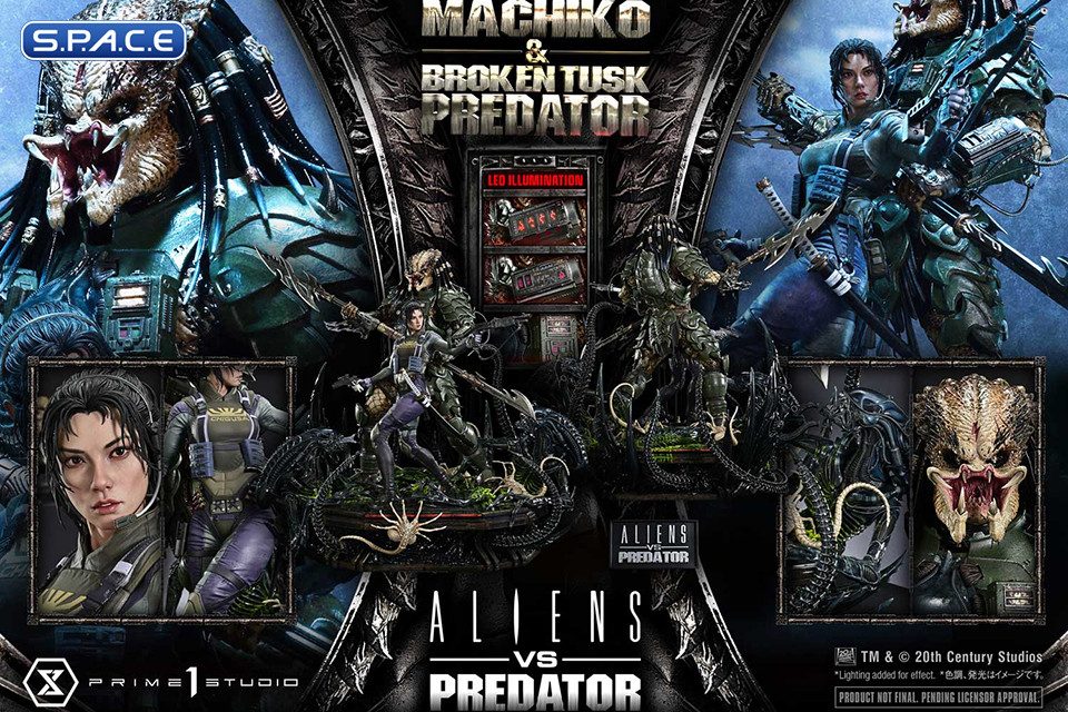 1/4 Scale Machiko & Broken Tusk Predator Ultimate Premium Masterline Statue (Alien vs. Predator)