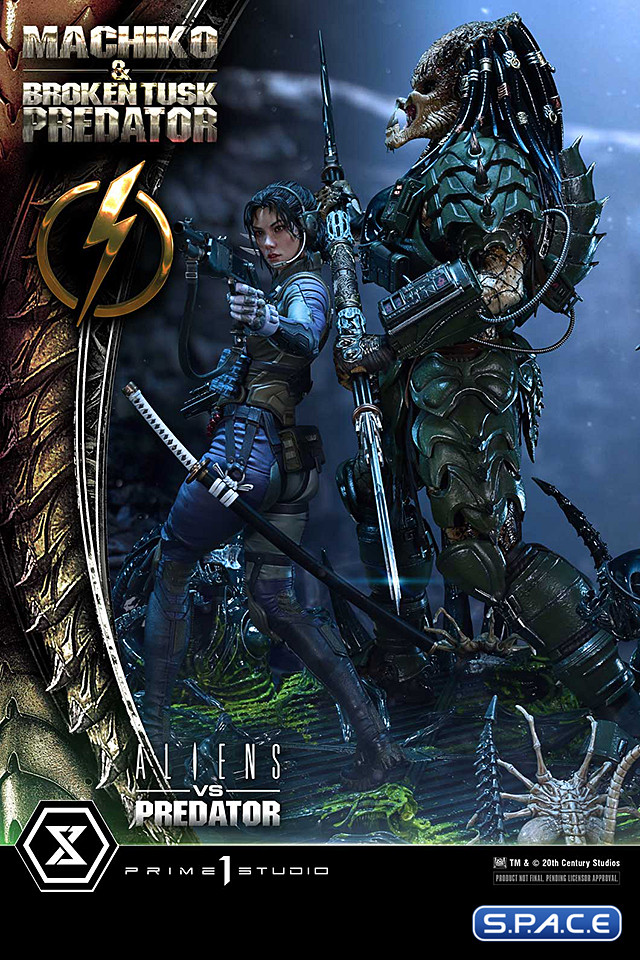 1/4 Scale Machiko & Broken Tusk Predator Ultimate Premium Masterline Statue (Alien vs. Predator)