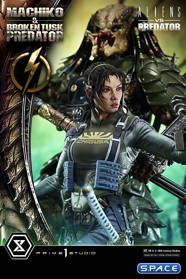 1/4 Scale Machiko & Broken Tusk Predator Ultimate Premium Masterline Statue (Alien vs. Predator)