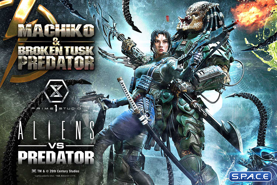 1/4 Scale Machiko & Broken Tusk Predator Ultimate Premium Masterline Statue (Alien vs. Predator)