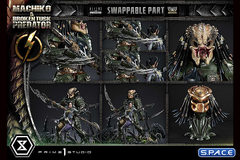 1/4 Scale Machiko & Broken Tusk Predator Ultimate Premium Masterline Statue - Deluxe Bonus Version (Alien vs. Predator)