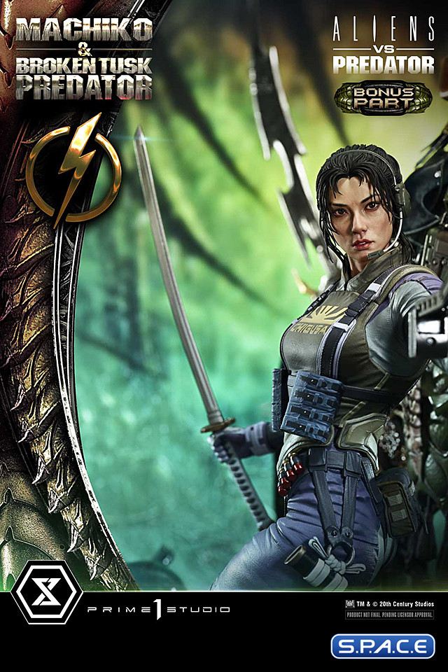 1/4 Scale Machiko & Broken Tusk Predator Ultimate Premium Masterline Statue - Deluxe Bonus Version (Alien vs. Predator)