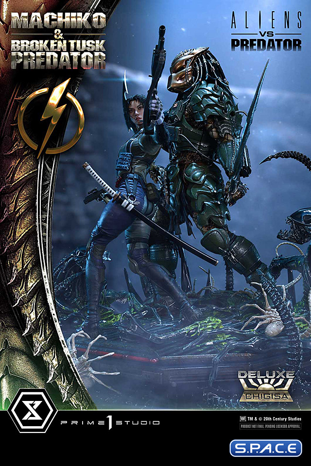 1/4 Scale Machiko & Broken Tusk Predator Ultimate Premium Masterline Statue - Deluxe Bonus Version (Alien vs. Predator)