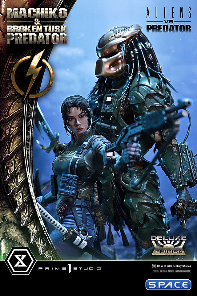 1/4 Scale Machiko & Broken Tusk Predator Ultimate Premium Masterline Statue - Deluxe Bonus Version (Alien vs. Predator)
