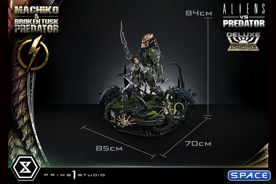 1/4 Scale Machiko & Broken Tusk Predator Ultimate Premium Masterline Statue - Deluxe Bonus Version (Alien vs. Predator)