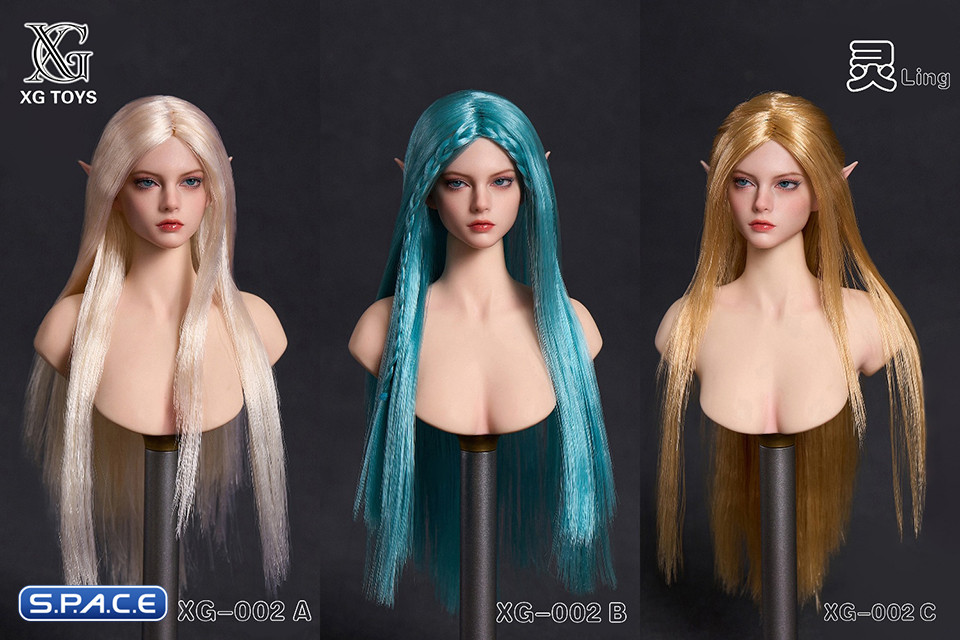 1/6 Scale Elf Princess Head Sculpt Version C